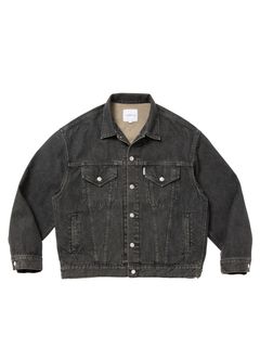 12.5oz Denim Trucker Jacket / BLACK FADE OD /  デニムジャケット