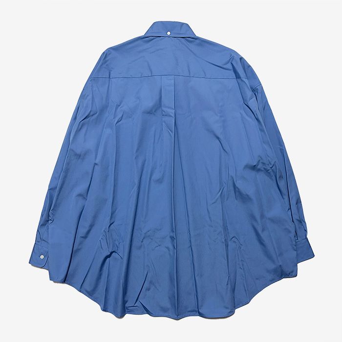 Easy Care Poplin L/S Oversized B.D Shirt / Blue