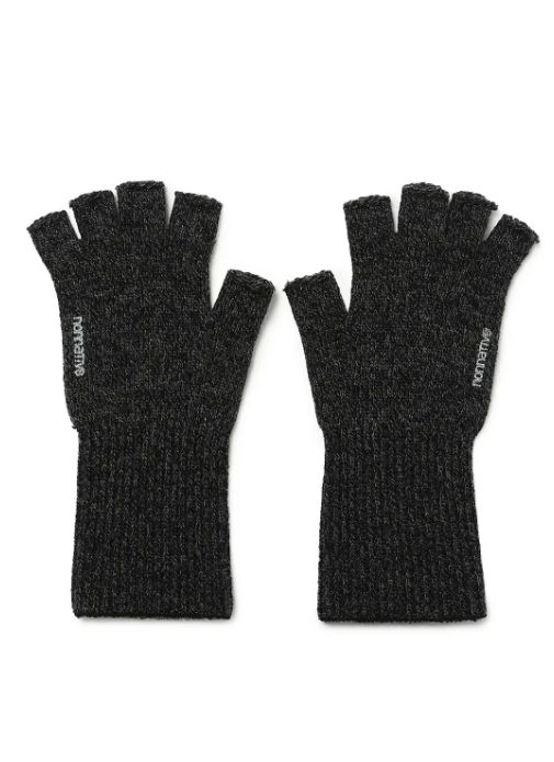 DWELLER CUT OFF GLOVES WOOL YARN / CHARCOAL
