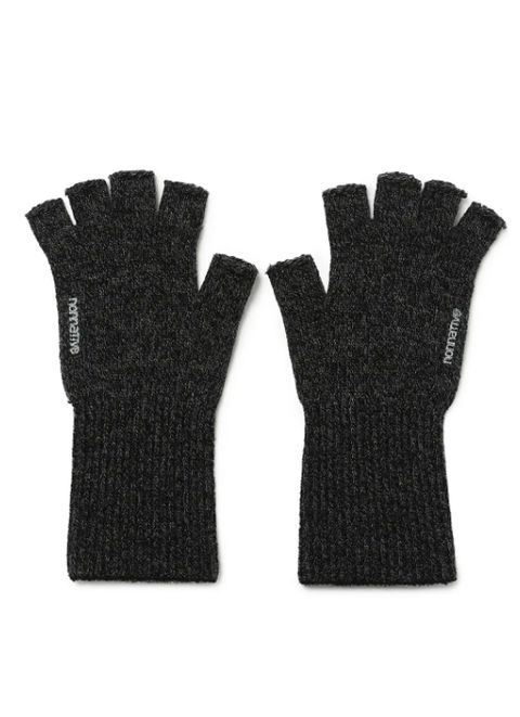 DWELLER CUT OFF GLOVES WOOL YARN / CHARCOAL