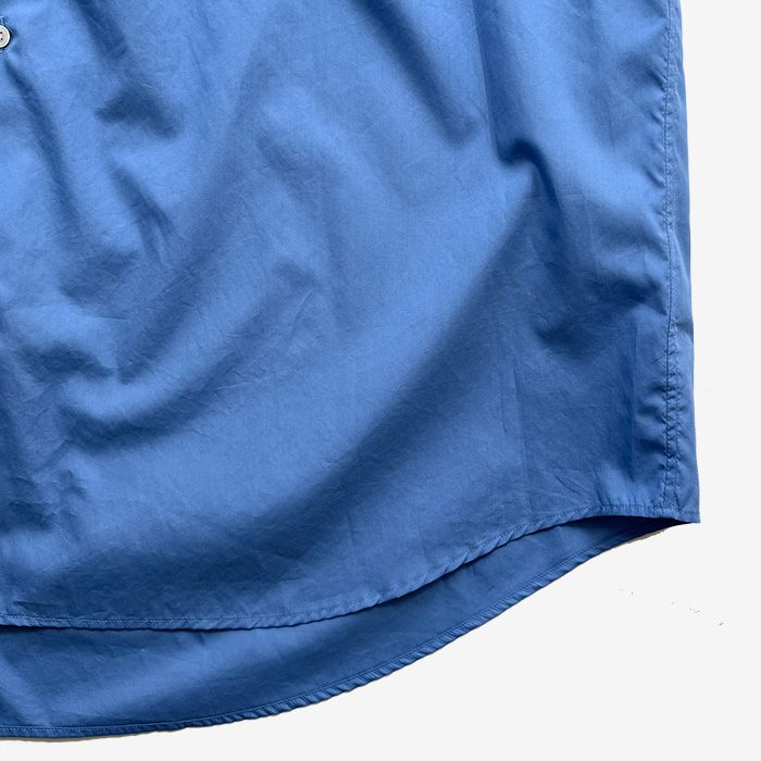 Broad S/S Oversized Regular Collar Shirt / Blue