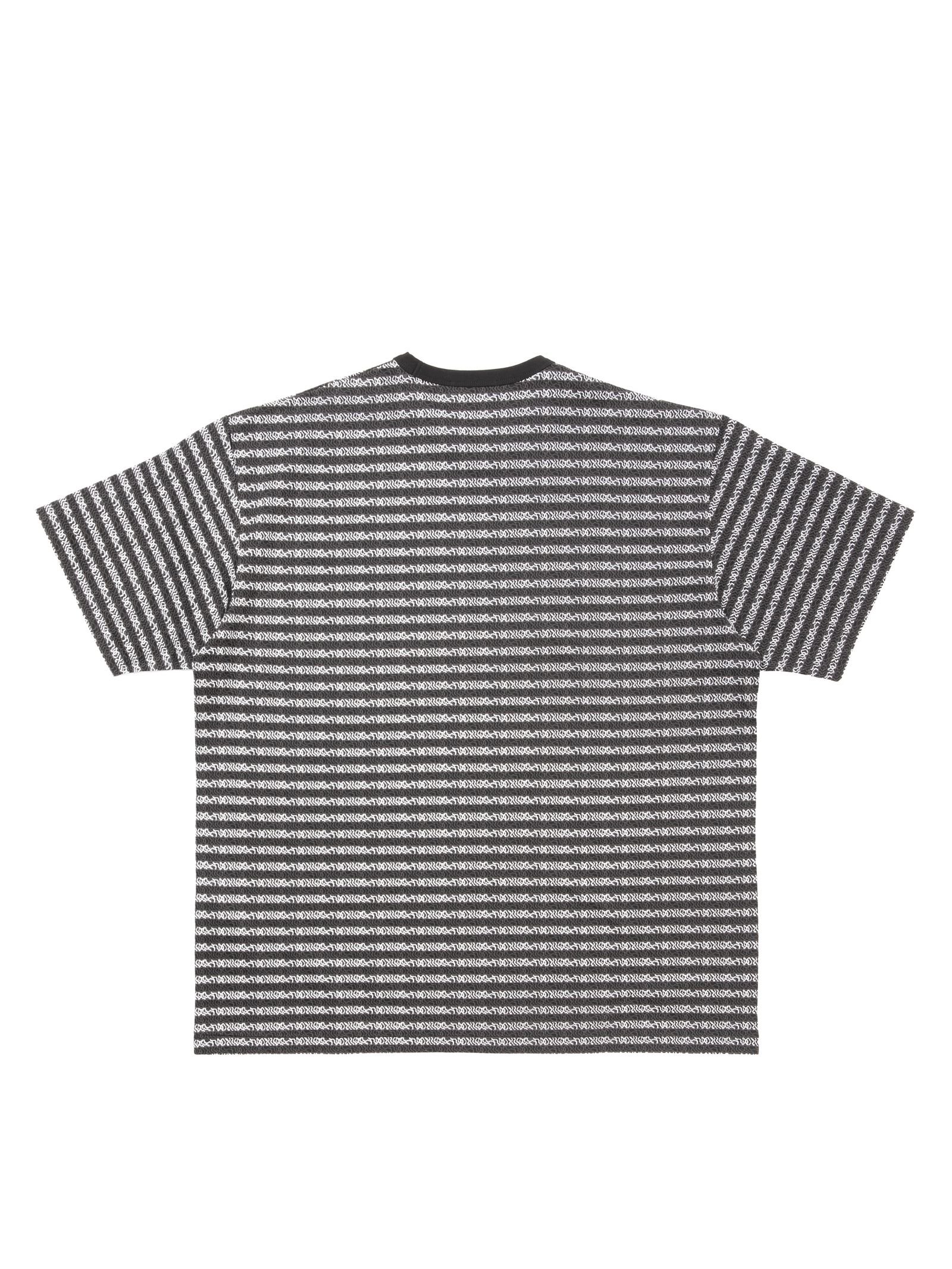 Supima Jacquard Border S/S Tee / BLACK /  ジャガードボーダーティーシャツ