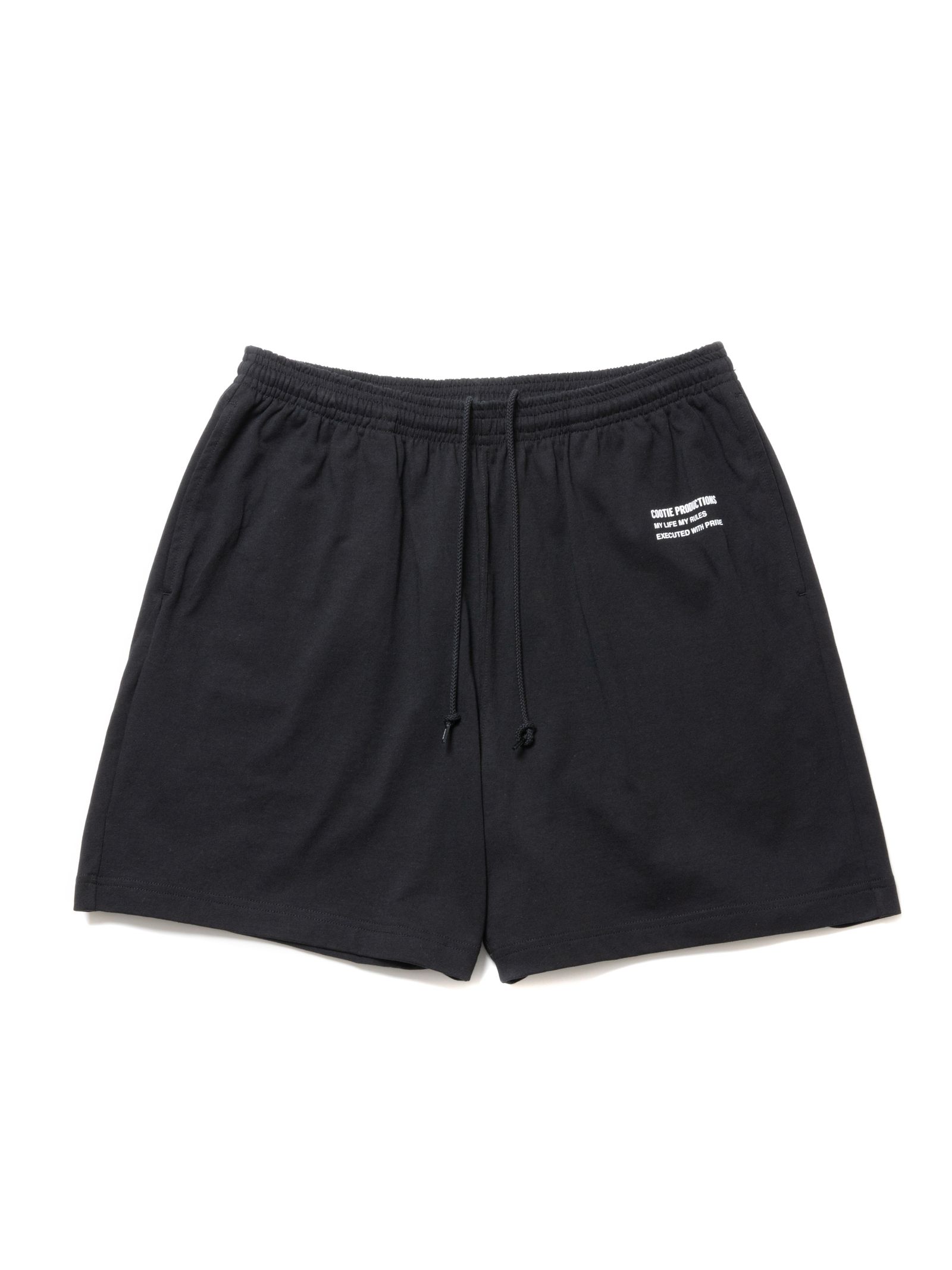 COOTIE PRODUCTIONS - Open End Yarn Jersey Easy Shorts / Black