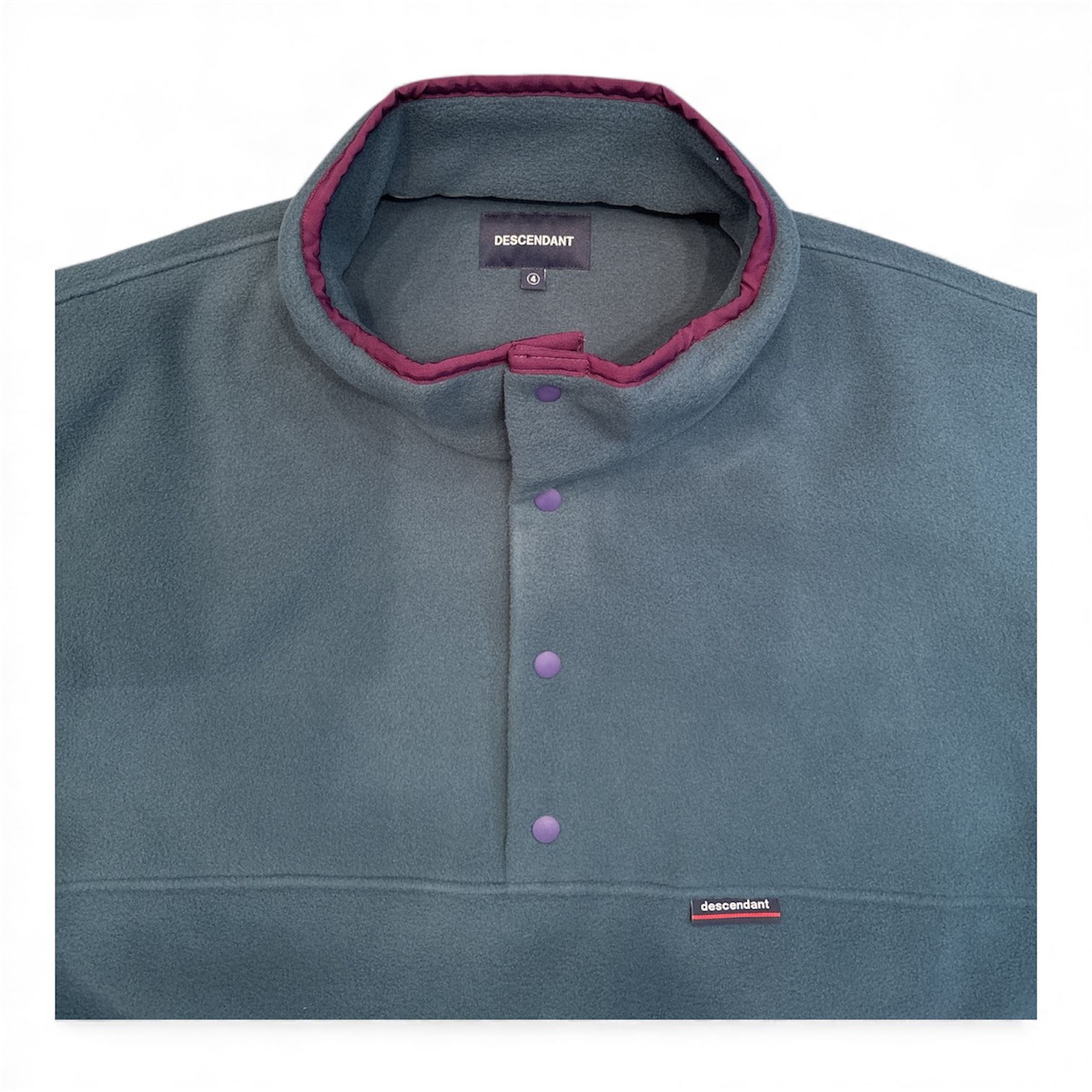 HUMMING FLEECE PULLOVER / TEAL