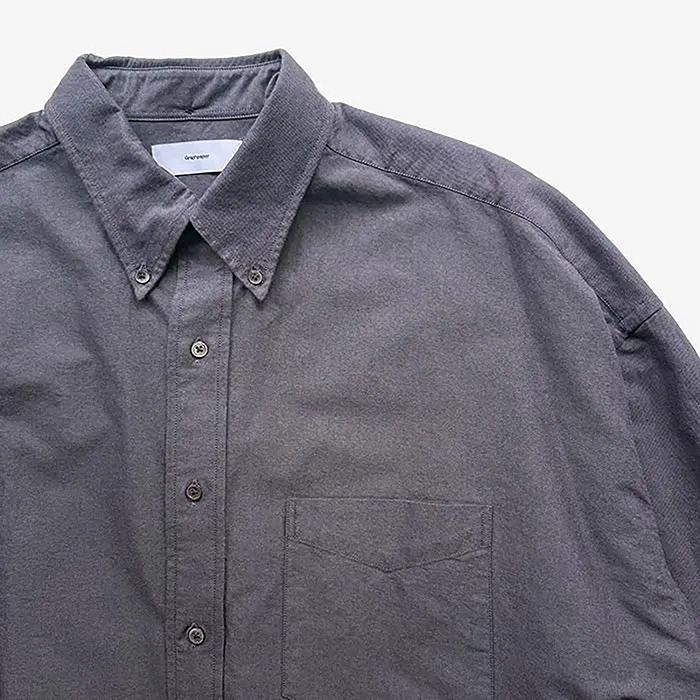 Oxford L/S Oversized B.D Shirt / Gray