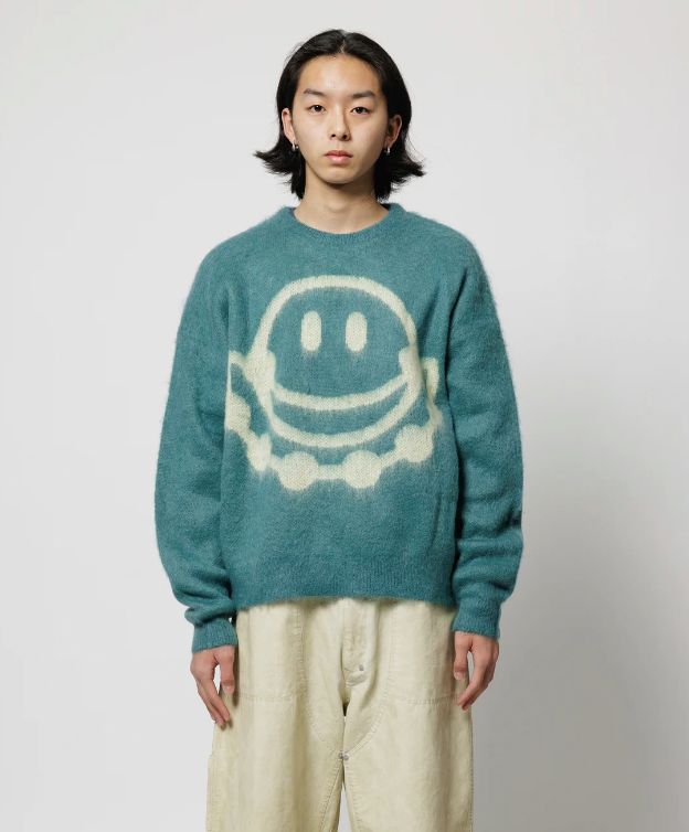 SMILE MOHAIR SWEATER / LIGHT BLUE / モヘアセーター / FS1904