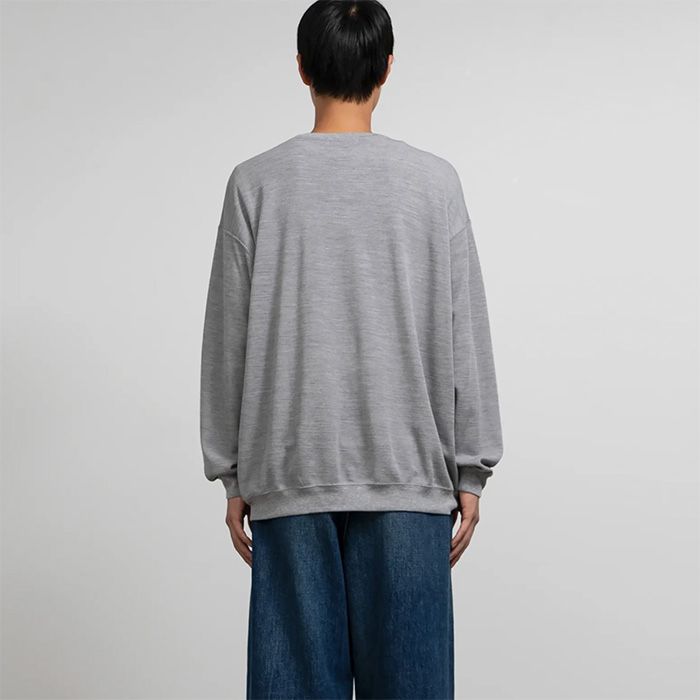 Wool Honeycomb Crew Neck Thermal  / H.GRAY