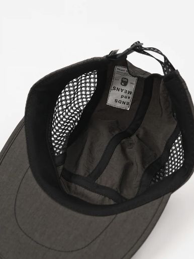 ENDS and MEANS - Mesh Camp Cap / African Black | Stripe Online Store