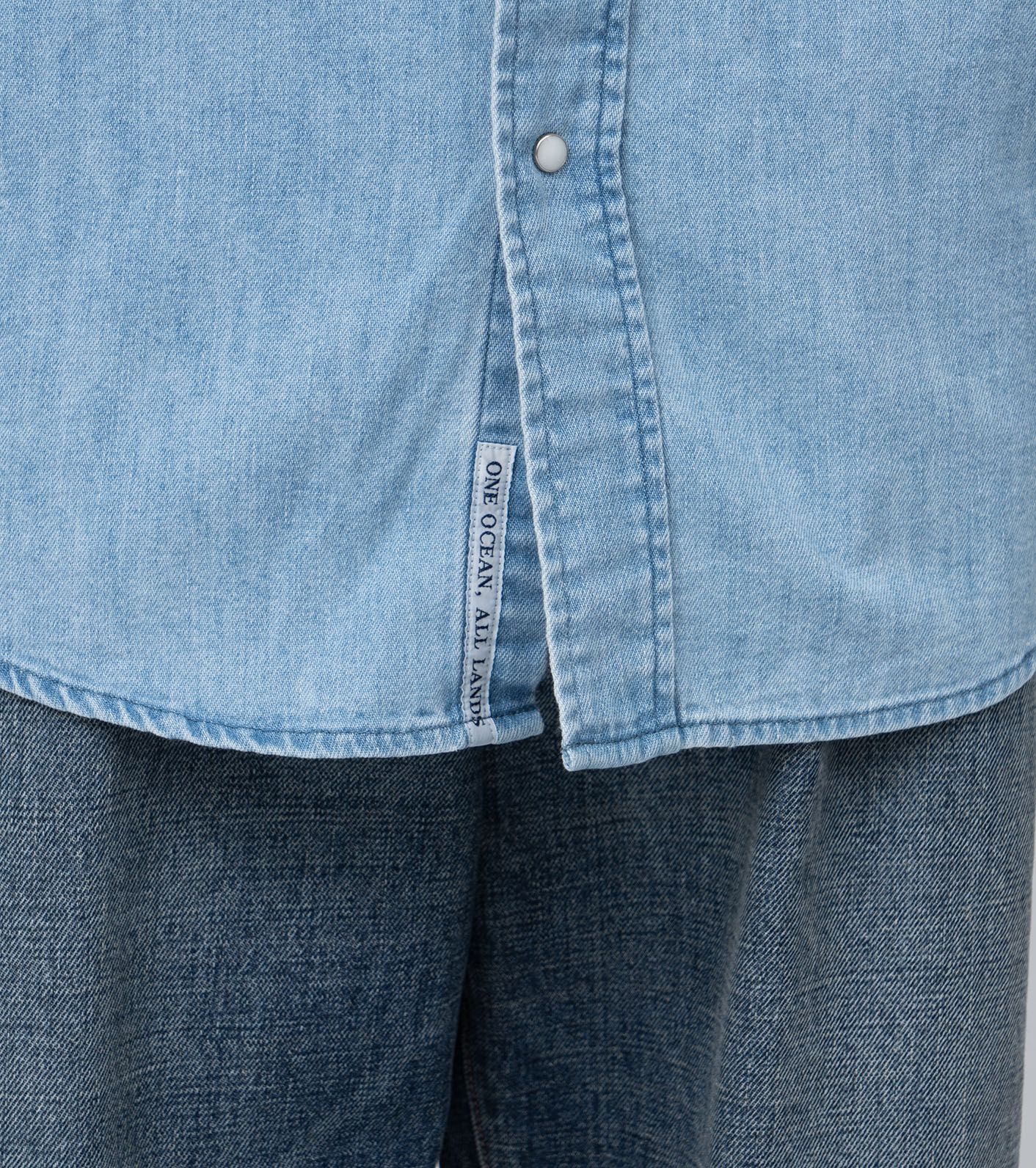 Regular Collar Light Denim Shirt / IB(Indigo Bleach)