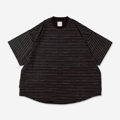 SUPER BIG SIDE STRIPE TECH SS TEE | BLACK