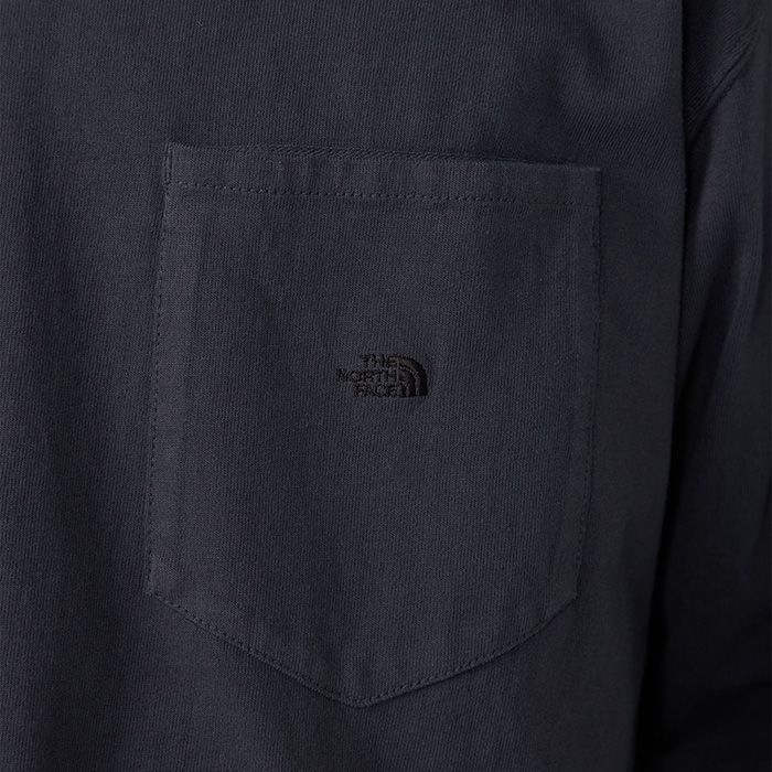8oz Field Long Sleeve Pocket Tee / K(Black)