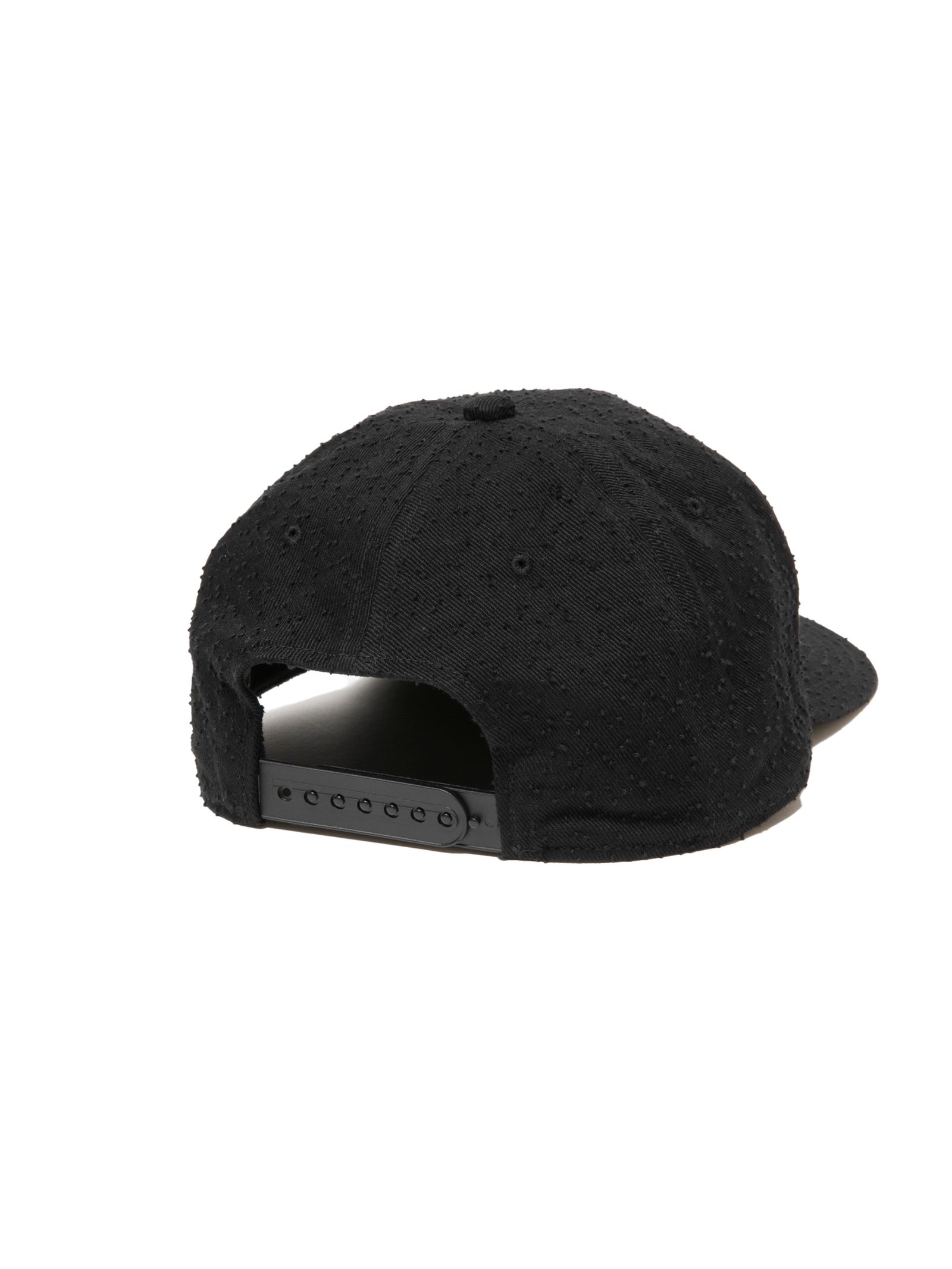 Needle Punch Twill 5 Panel Cap / Black / 5パネルキャップ