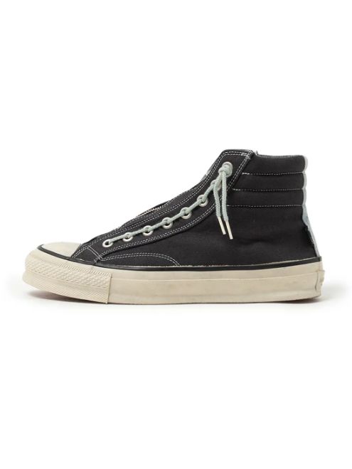 SPINGLE × nonnative DWELLER TRAINER 2 HI COTTON CANVAS OVERDYED WITH GORE-TEX / CHARCOAL