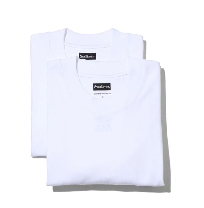 FreshService - 2-PACK OVERSIZED S/S TEE / WHITE | Stripe Online Store