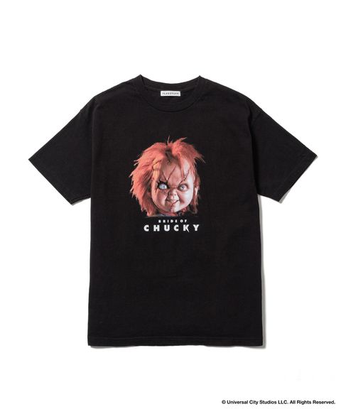 "CHUCKEY" TEE / BLACK / コラボティー