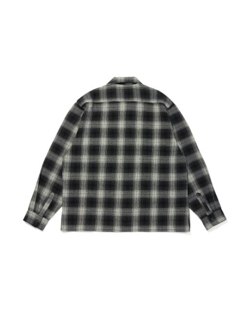 Ombre Check L/S Shirt(25aw) / BLK / チェックシャツ