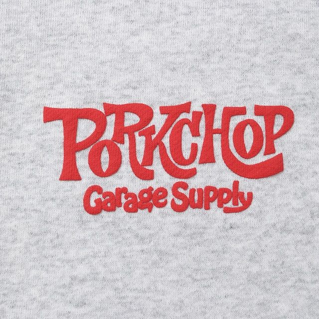 SC LOGO ZIP UP HOODIE / ASH / ジップパーカー