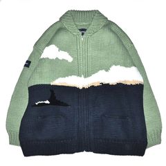 SUNKEN COWICHAN SWEATER / GREEN