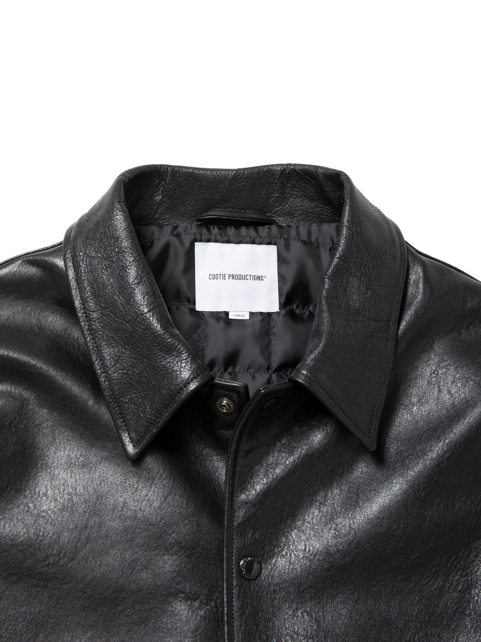 Sheepskin Coach Jacket / BLACK / レザージャケット