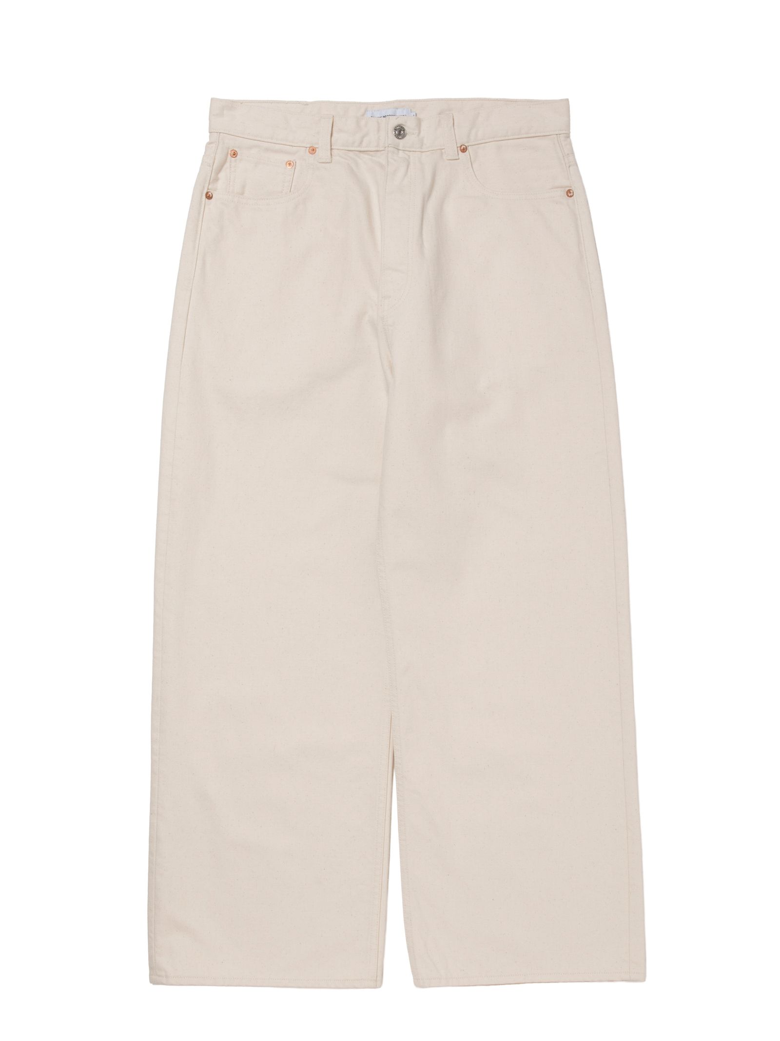 12.5oz Denim 5 Pocket Square Leg Pants / IVORY /  デニムパンツ / CTE-26S114