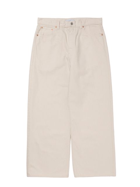 12.5oz Denim 5 Pocket Square Leg Pants / IVORY /  デニムパンツ / CTE-26S114