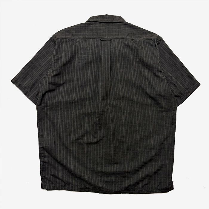 Open Collar Panama S/S Shirt / CH(Charcoal)