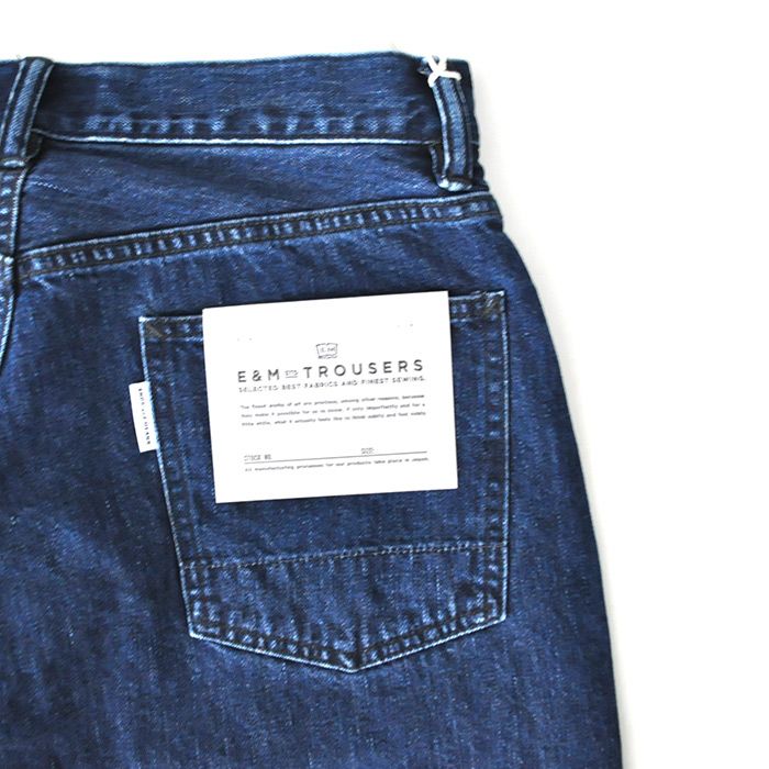 ENDS and MEANS - Relaxed fit 5 Pockets Denim Washed / Washed Indigo |  Stripe Online Store