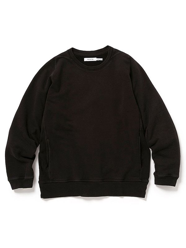 DWELLER CREW L/S PULLOVER COTTON SWEAT OVERDYED VW - 1