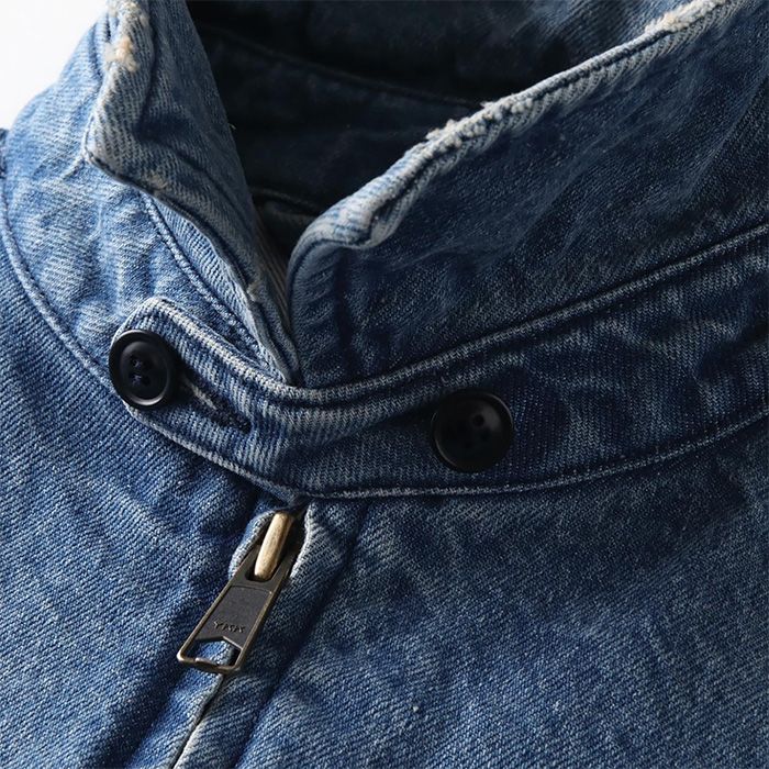 WASHED DENIM JACKET | WASHED BLUE