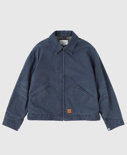 VINTAGE WASHED COTTON DUCK JACKET / Charcoal