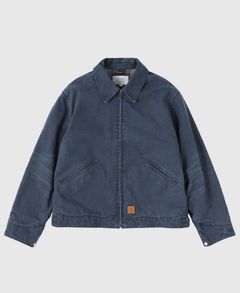 VINTAGE WASHED COTTON DUCK JACKET / Charcoal