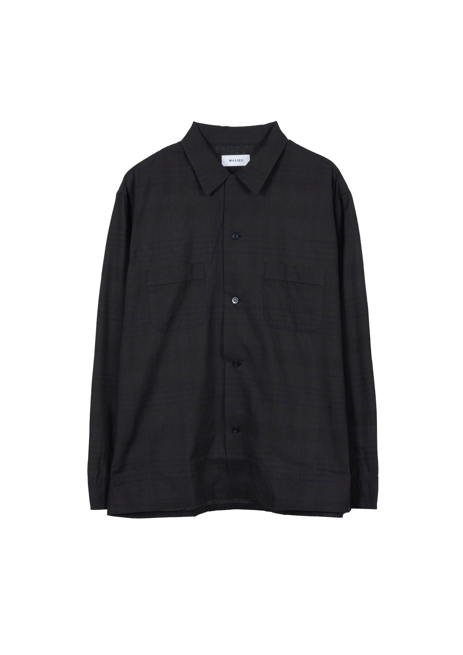 MADRAS DYED SHIRT / BLACK