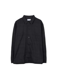 MADRAS DYED SHIRT / BLACK