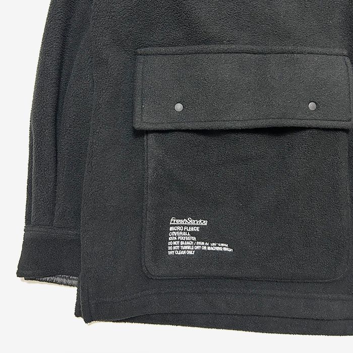 MICRO FLEECE COVERALL / BLACK