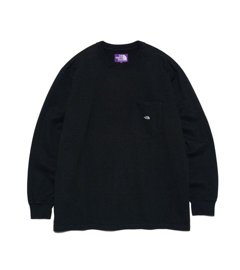 7oz Long Sleeve Pocket Tee / MO(Midnight Navy x Off White)