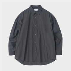 Broad L/S Oversized Regular Collar Shirt / C.Gray