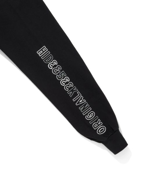 "HideandSeek×Toru Nishiura" Original H&S L/S Tee / BLK / プリントロングスリーブティー