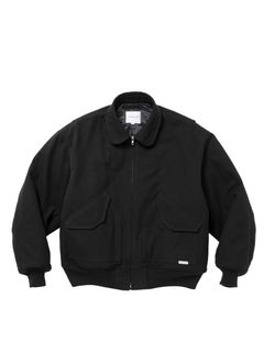 Nidom Cotton Duck Flight Jacket / BLACK / フライトジャケット
