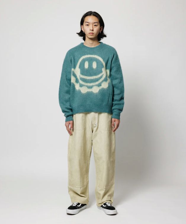 SMILE MOHAIR SWEATER / LIGHT BLUE / モヘアセーター / FS1904