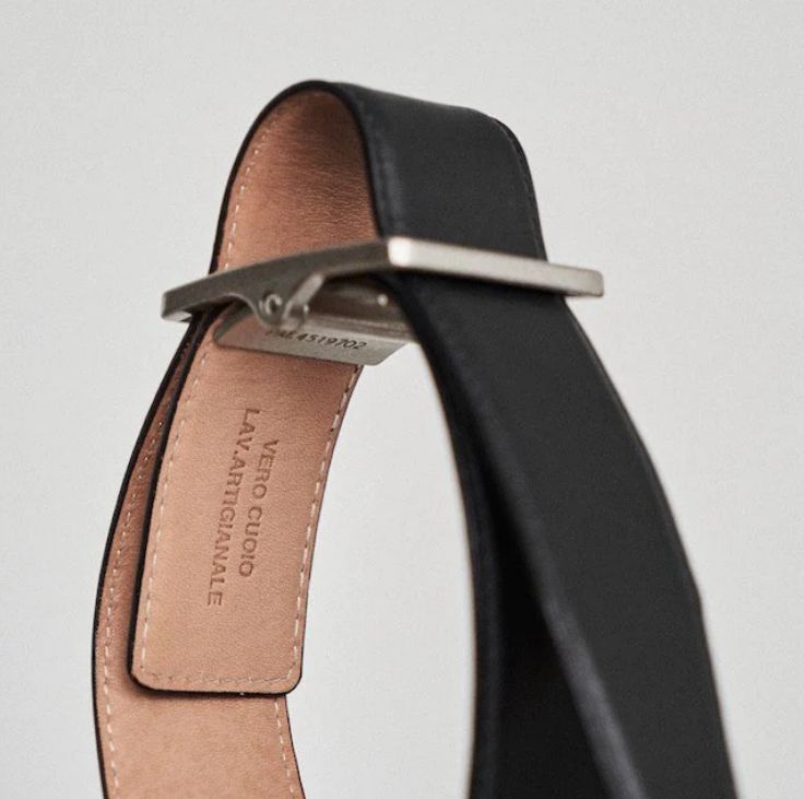 Graphpaper - Graphpaper Holeless Leather Classic Belt / Black