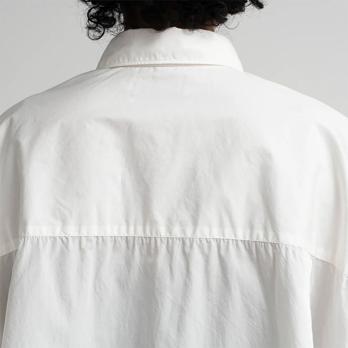 Broad L/S Oversized Regular Collar Shirt / PALE GREEN