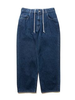 10.5oz Denim 5 Pocket Easy Baggy Pants / Indigo Fade / デニムイージーパンツ