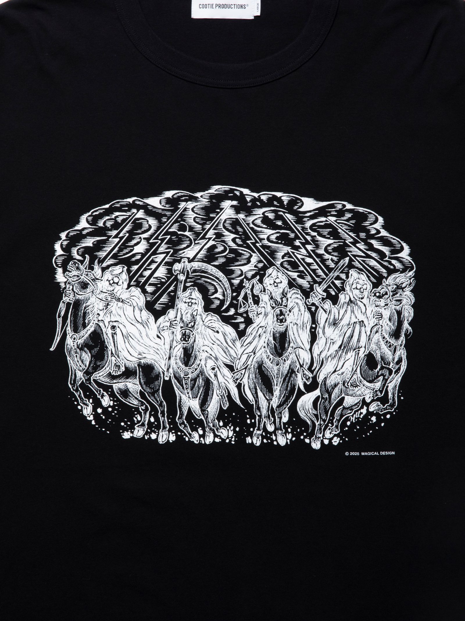 Print L/S Tee (Magical Design®) / BLACK /  コラボレーションL/Sティーシャツ