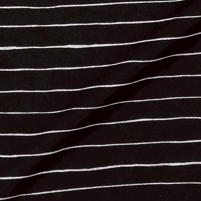 SUPER BIG SIDE STRIPE TECH SS TEE | BLACK