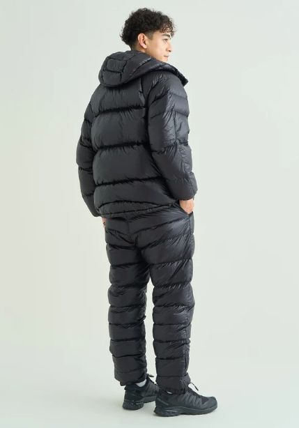 MOUNTAIN LODGE DOWN HOODIE JACKET / BLACK / ダウンジャケット