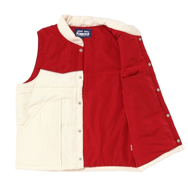 RACING VEST / BEG×RED / レーシングベスト