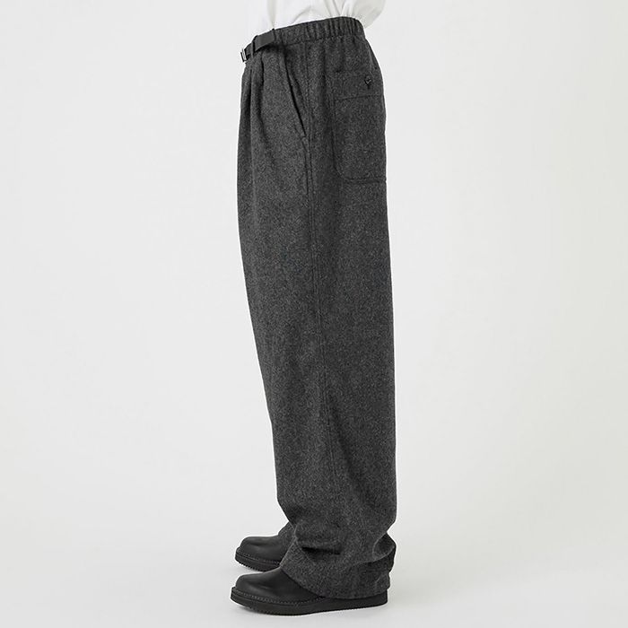 Wool Nylon Melton Pants / CH(Charcoal)