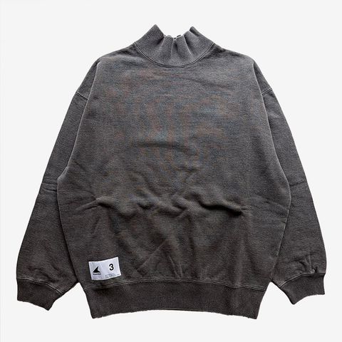 SPUR MOCK NECK PIGMENT DYE / BLACK