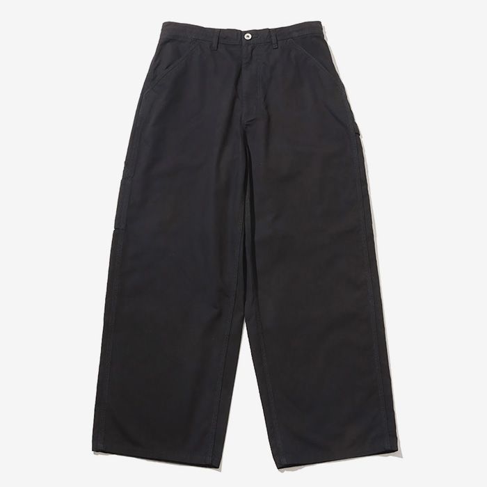 COTTON CANVAS PAINTER PANTS / BLACK