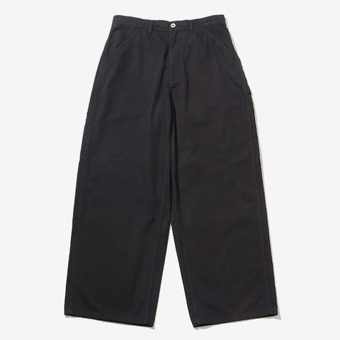 COTTON CANVAS PAINTER PANTS / BLACK